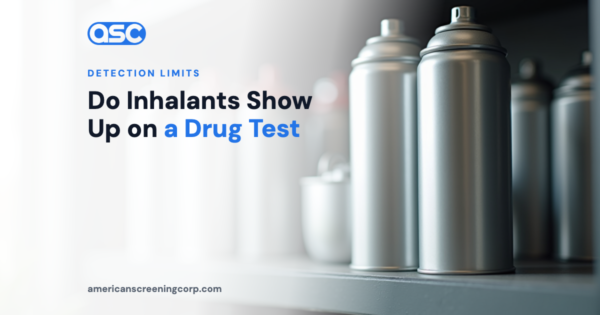 Do Inhalants Show Up on a Drug Test