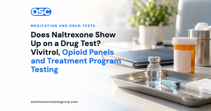 Does Naltrexone Show Up on a Drug Test? Vivitrol, Opioid Panels and Treatment Program Testing