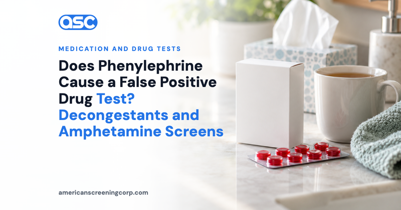 Does Phenylephrine Cause a False Positive Drug Test? Decongestants and Amphetamine Screens