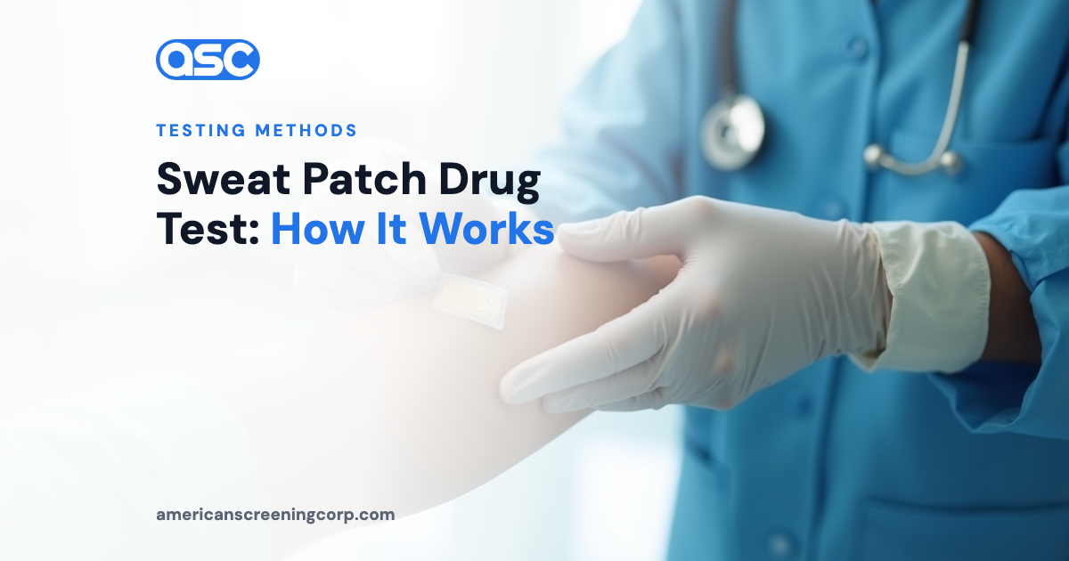 Prueba de drogas con parche de sudor: cómo funciona