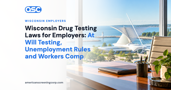 Wisconsin Drug Testing Laws for Employers: At Will Testing, Unemployment Rules and Workers Comp