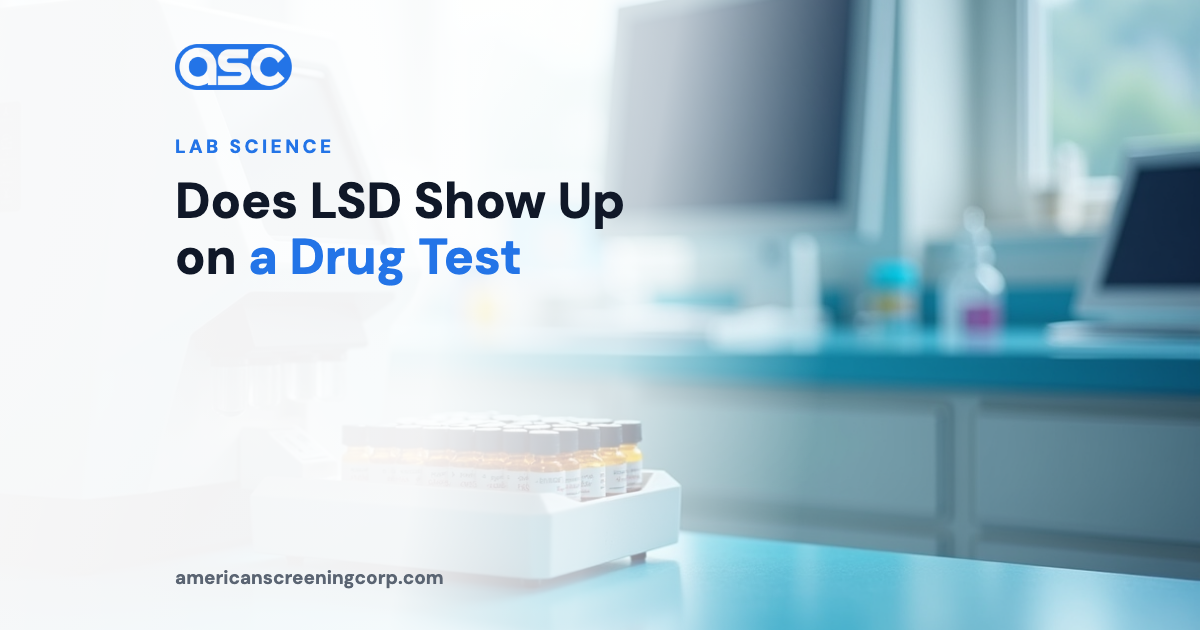¿Aparece el LSD en una prueba de drogas?