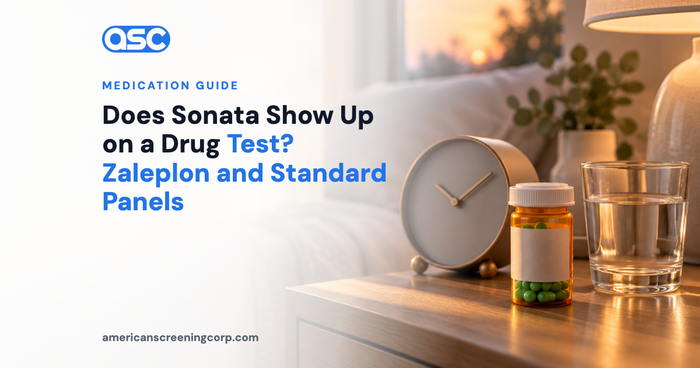 Does Sonata Show Up on a Drug Test? Zaleplon and Standard Panels
