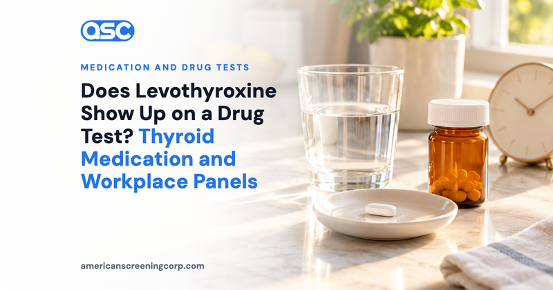 Does Levothyroxine Show Up on a Drug Test? Thyroid Medication and Workplace Panels
