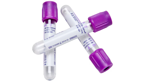 Tubo BD Vacutainer para Recolección de Sangre 3mL con K2EDTA