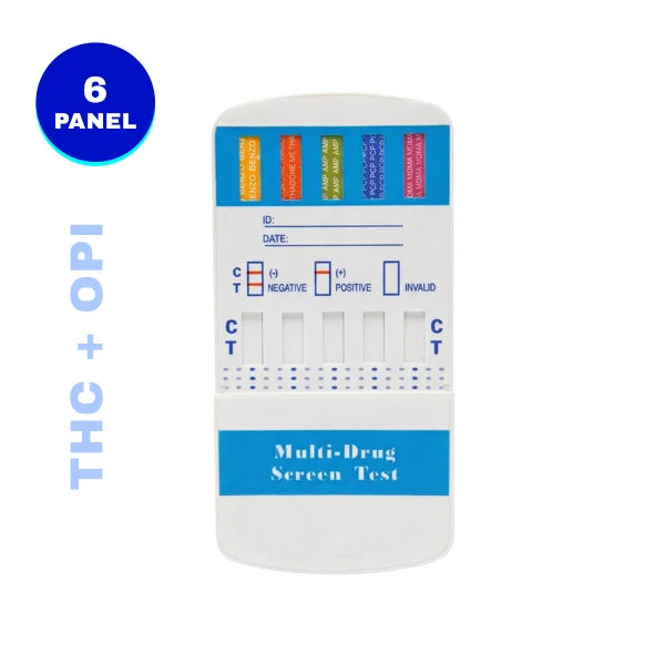6 Drug Test Dip Card