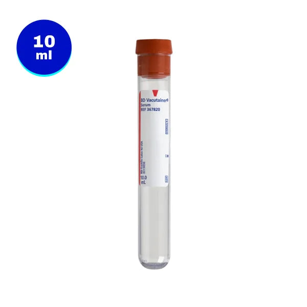 10mL BD Vacutainer Blood Collection Tubes with Conventional (Red) by BD