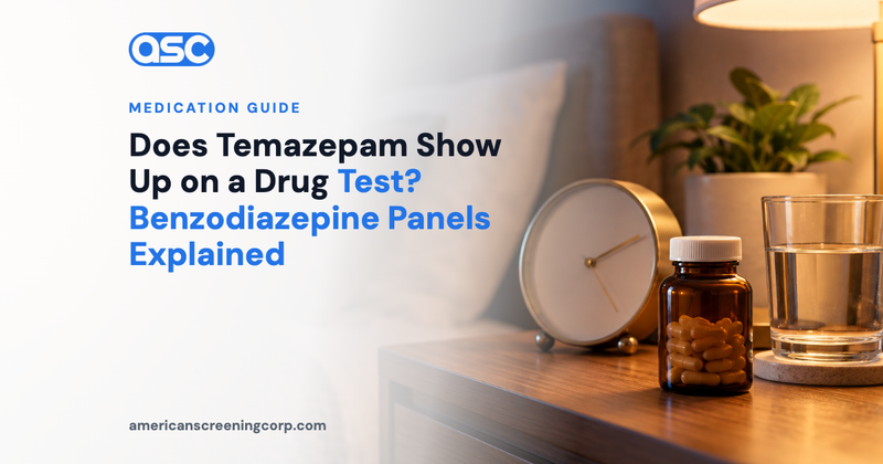 Does Temazepam Show Up on a Drug Test? Benzodiazepine Panels Explained
