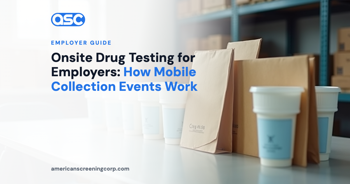 Onsite Drug Testing for Employers: How Mobile Collection Events Work