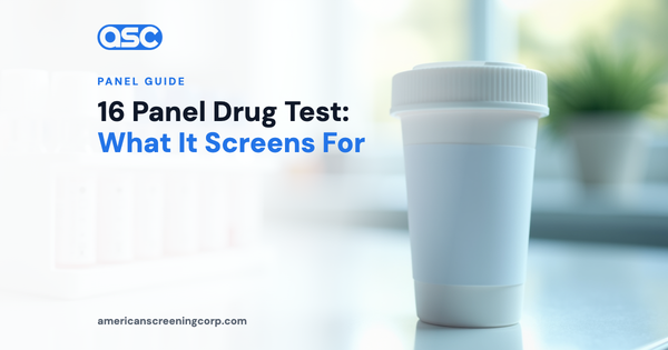 16 Panel Drug Test: What It Screens For