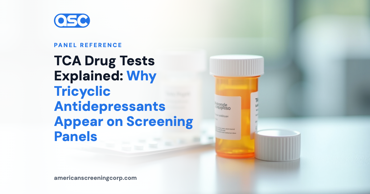 TCA Drug Tests Explained: Why Tricyclic Antidepressants Appear on Screening Panels