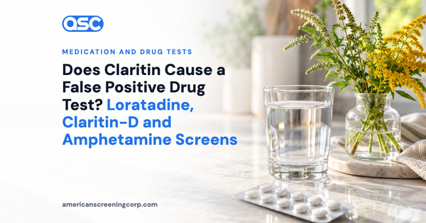 Does Claritin Cause a False Positive Drug Test? Loratadine, Claritin-D and Amphetamine Screens