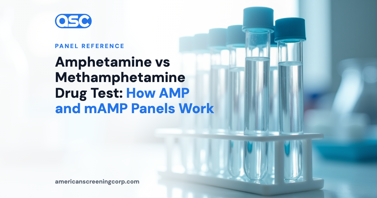 Amphetamine vs Methamphetamine Drug Test: How AMP and mAMP Panels Work