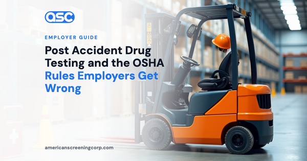 Pruebas de drogas posteriores a accidentes y las normas de la OSHA que los empleadores malinterpretan