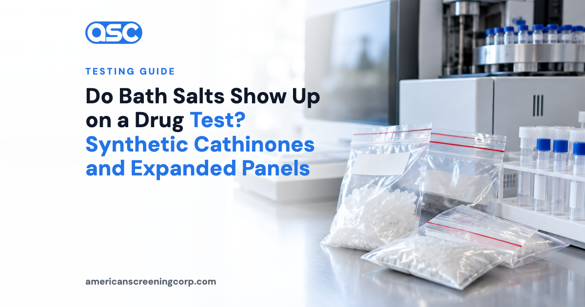 Do Bath Salts Show Up on a Drug Test? Synthetic Cathinones and Expanded Panels