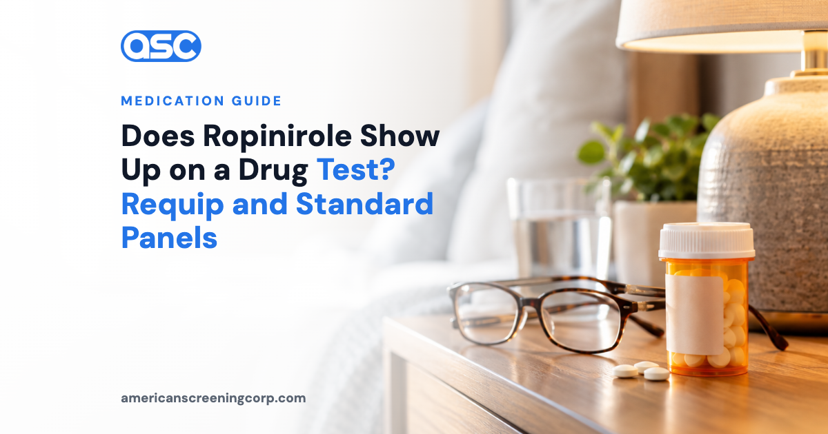 Does Ropinirole Show Up on a Drug Test? Requip and Standard Panels