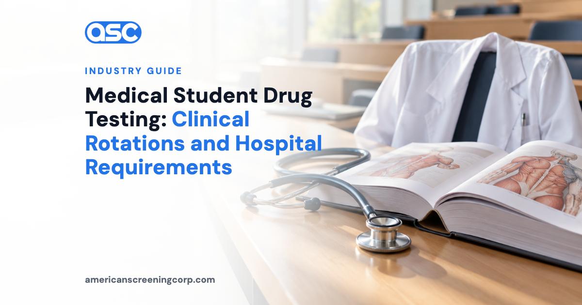 Medical Student Drug Testing: Clinical Rotations and Hospital Requirements
