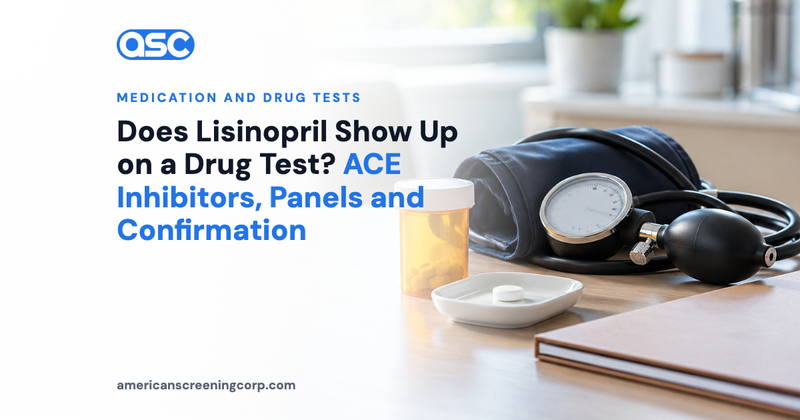 Does Lisinopril Show Up on a Drug Test? ACE Inhibitors, Panels and Confirmation