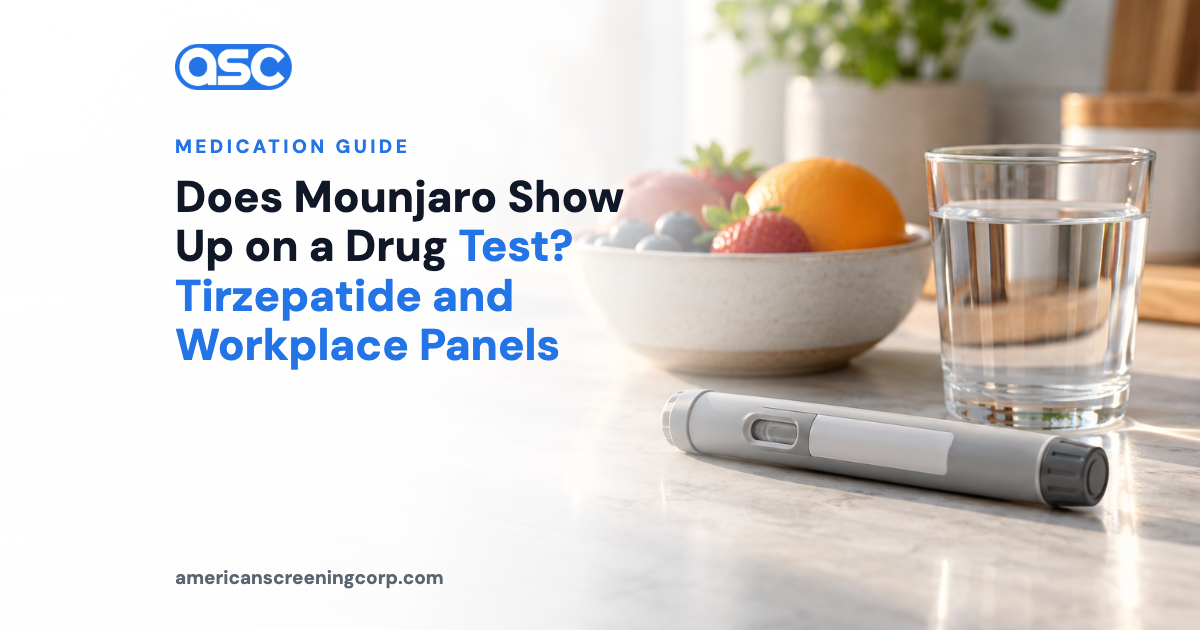 Does Mounjaro Show Up on a Drug Test? Tirzepatide and Workplace Panels