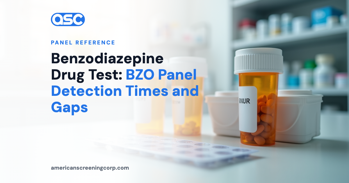 Benzodiazepine Drug Test: BZO Panel Detection Times and Gaps