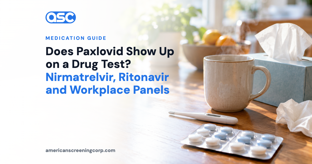 Does Paxlovid Show Up on a Drug Test? Nirmatrelvir, Ritonavir and Workplace Panels