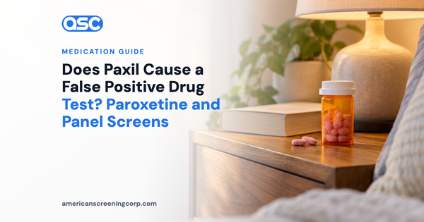 Does Paxil Cause a False Positive Drug Test? Paroxetine and Panel Screens
