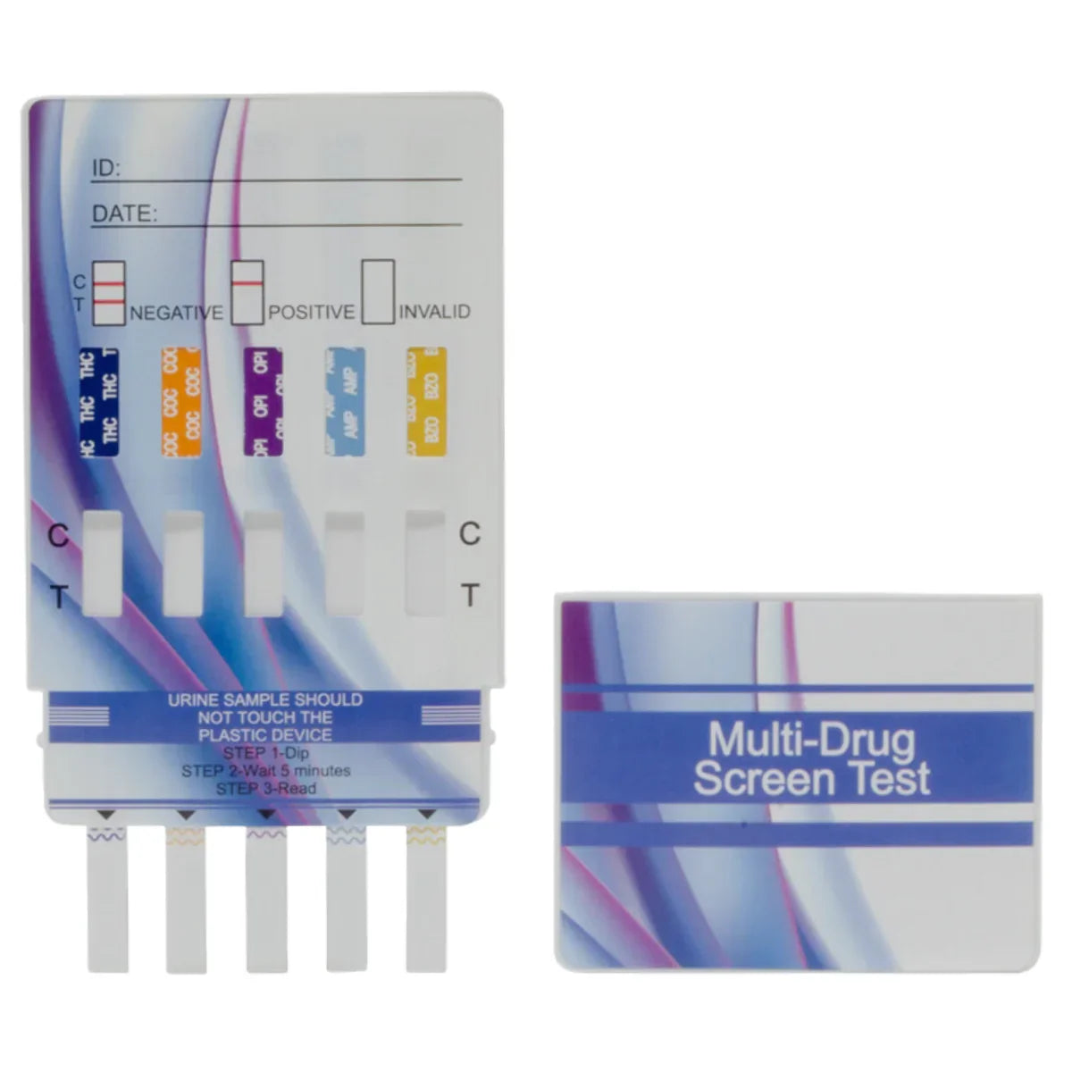 Portable drug test dip cards — construction site random testing