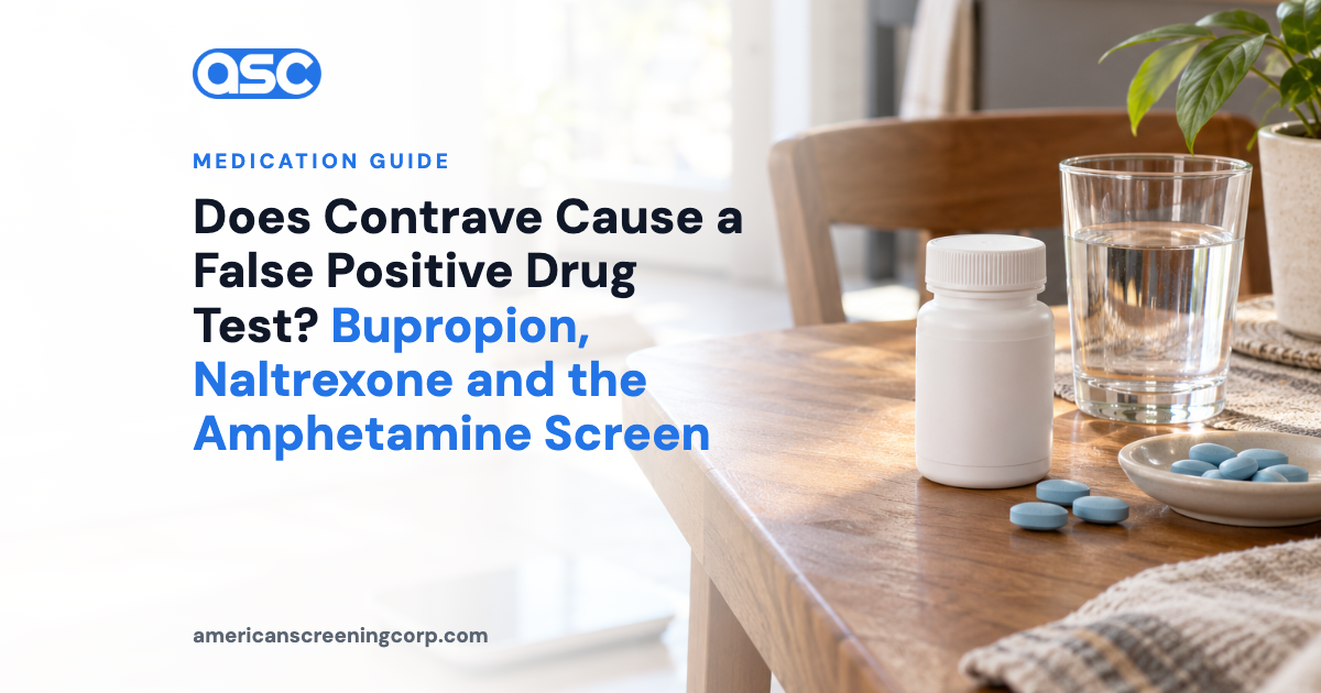 Does Contrave Cause a False Positive Drug Test? Bupropion, Naltrexone and the Amphetamine Screen
