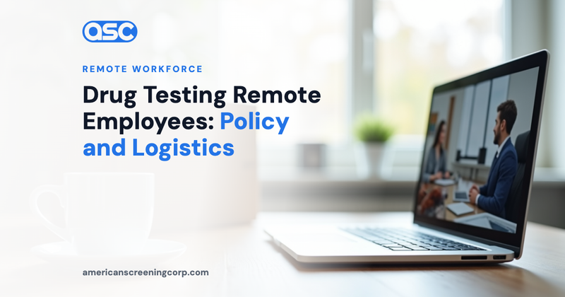Drug Testing Remote Employees: Policy and Logistics