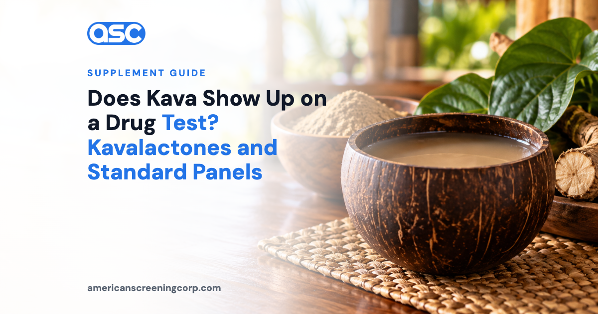 Does Kava Show Up on a Drug Test? Kavalactones and Standard Panels