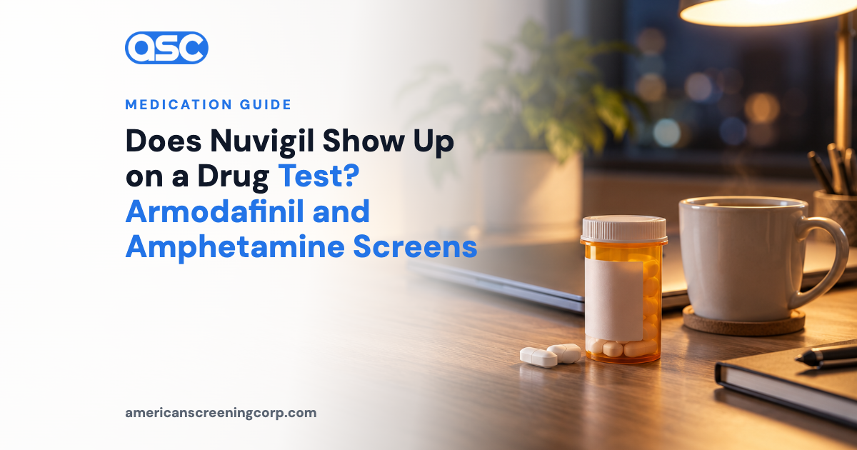 Does Nuvigil Show Up on a Drug Test? Armodafinil and Amphetamine Screens
