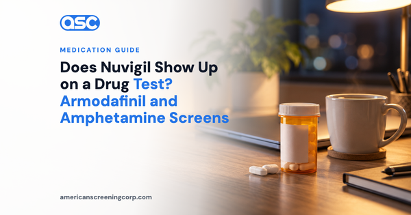 Does Nuvigil Show Up on a Drug Test? Armodafinil and Amphetamine Screens
