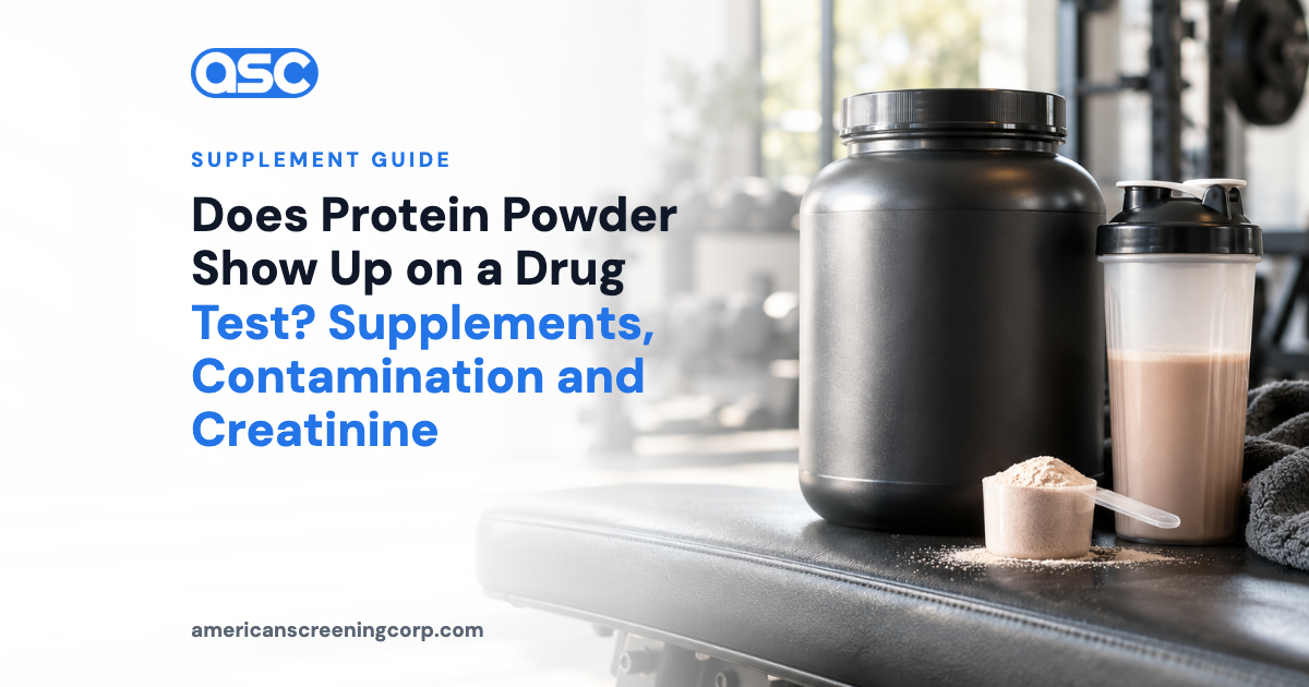 Does Protein Powder Show Up on a Drug Test? Supplements, Contamination and Creatinine