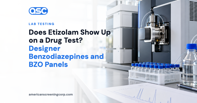 Does Etizolam Show Up on a Drug Test? Designer Benzodiazepines and BZO Panels