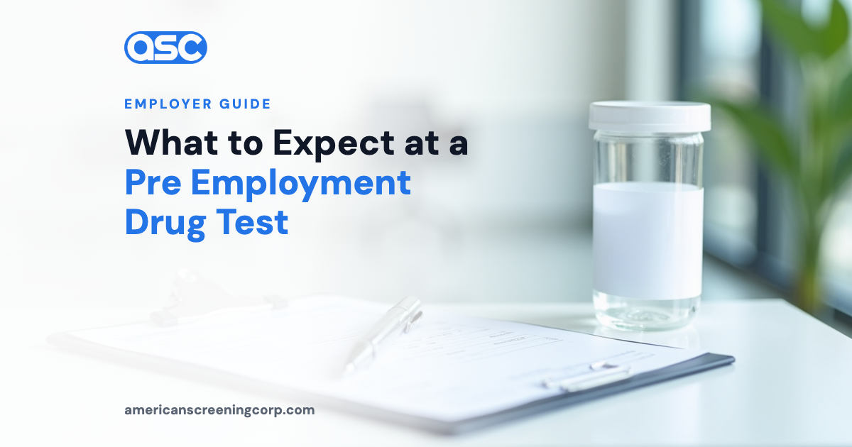 What to Expect at a Pre Employment Drug Test
