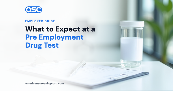 What to Expect at a Pre Employment Drug Test