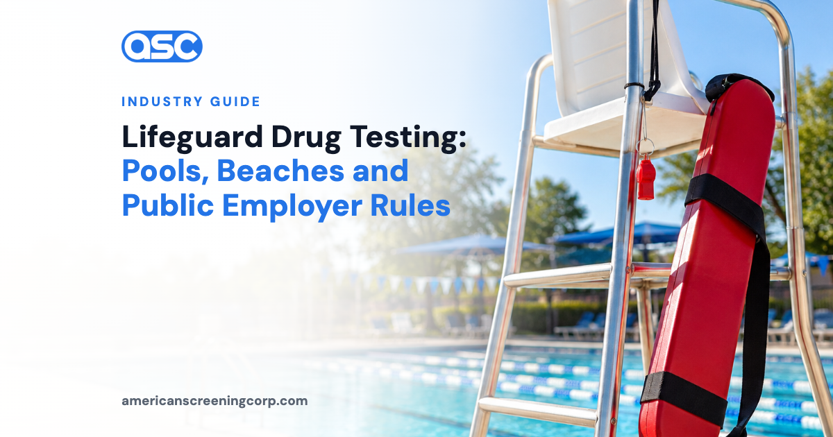 Lifeguard Drug Testing: Pools, Beaches and Public Employer Rules