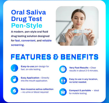 Oral fluid drug testing pens — chronic pain monitoring