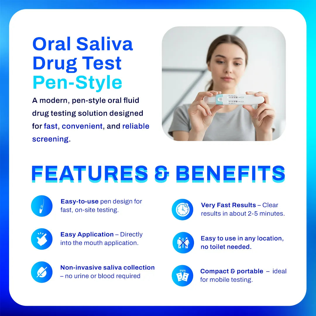 Oral fluid drug testing pens — chronic pain monitoring