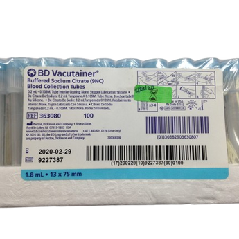 1.8mL BD Vacutainer Blood Collection Tubes 1