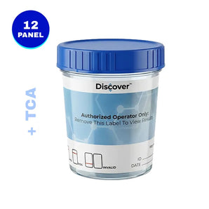 12 Panel Rapid Drug Test Cup with Adulterants & (No THC) by Discover Plus