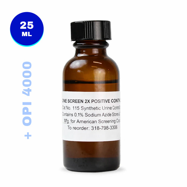 25mL Liquid Positive Urine Control - 2X Cutoff Opiate High by One Screen