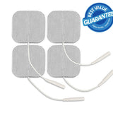 2" x 2" Premium White Cloth Electrodes by TENS Pros