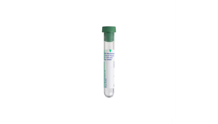 Tubos BD Vacutainer para Recolección de Sangre 3mL con Cierre BD Hemogard™ (Verde)