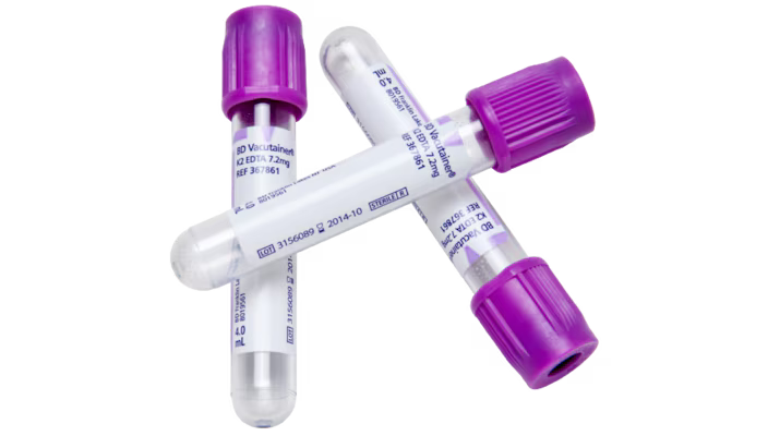 Tubo BD Vacutainer para Recolección de Sangre 3mL con K2EDTA