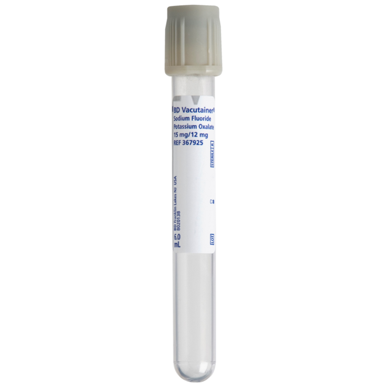 6mL Blood Collection Vacutainer Gray Tube – American Screening Corp