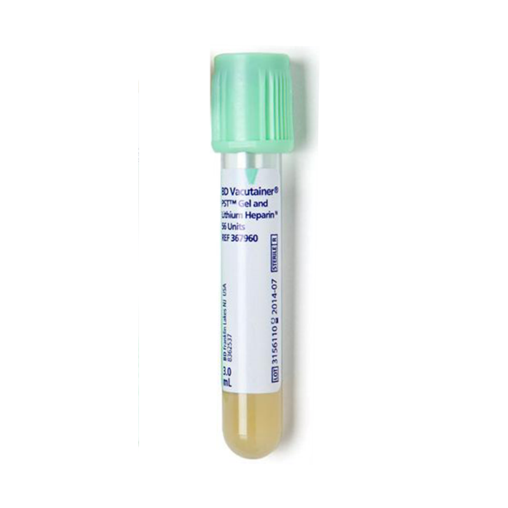 Bd Lab 3mL BD Vacutainer Blood Collection Light Green Tubes – American ...