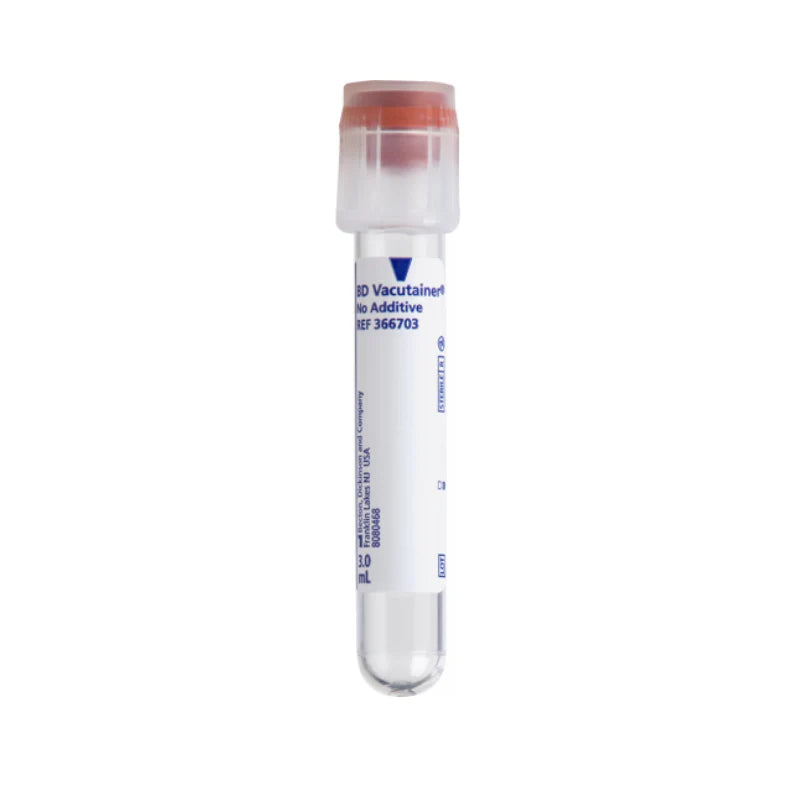 3mL BD Blood Collection Tubes Vacutainer with Plain Closure (Clear) by BD