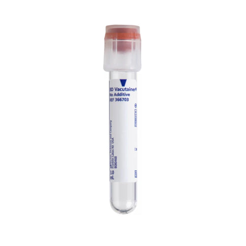 3mL BD Blood Collection Tubes Vacutainer with Plain Closure (Clear)