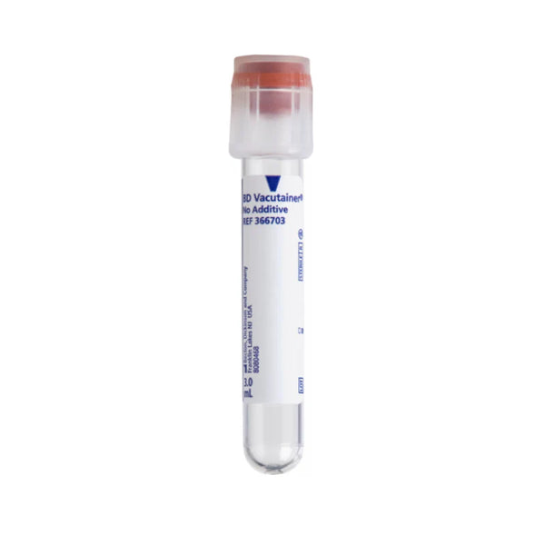 3mL BD Blood Collection Tubes Vacutainer with Plain Closure (Clear) by BD